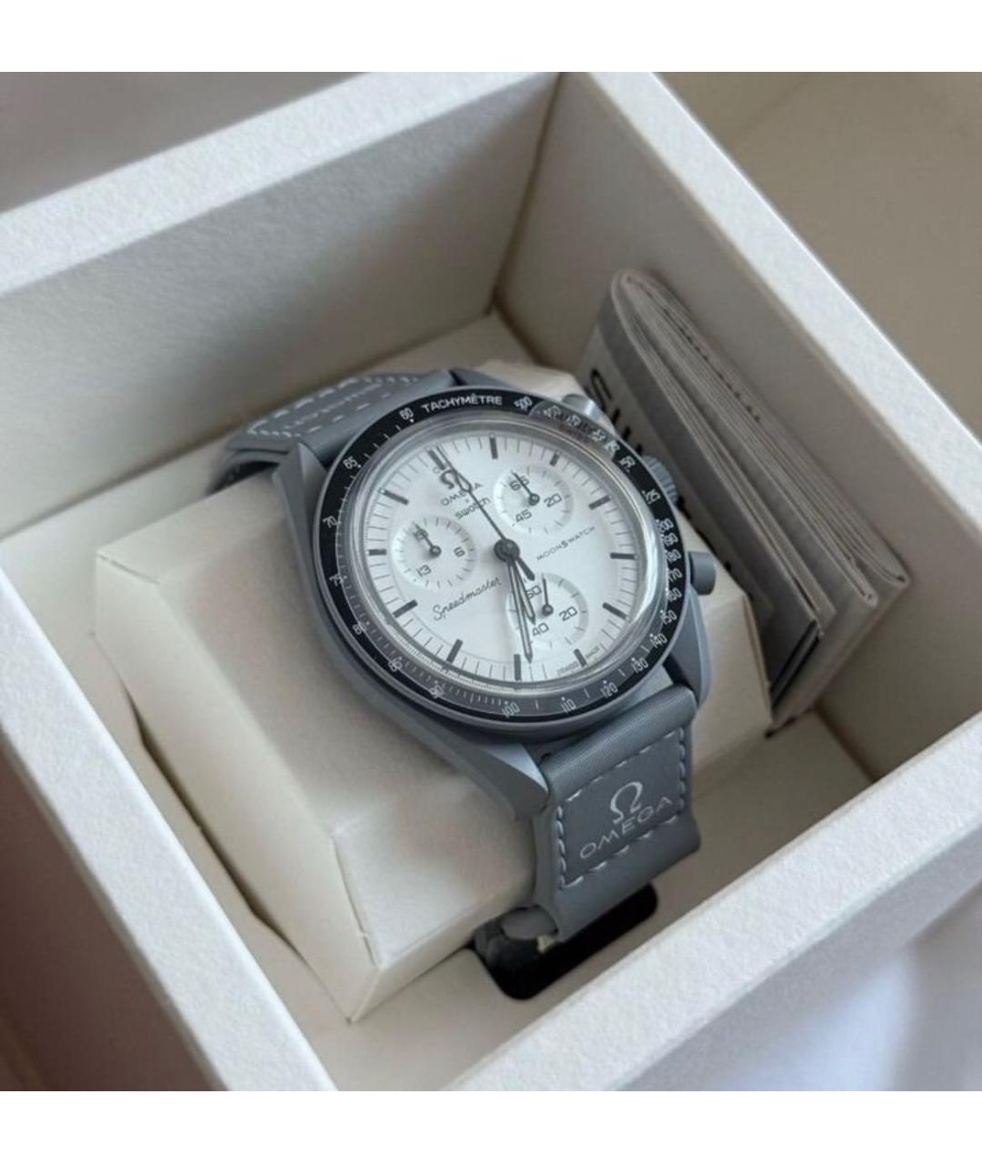 Swatch Серые керамические часы, фото 2