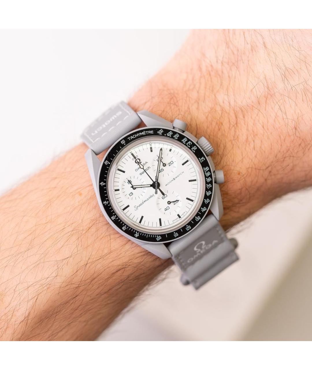 Swatch Серые керамические часы, фото 7