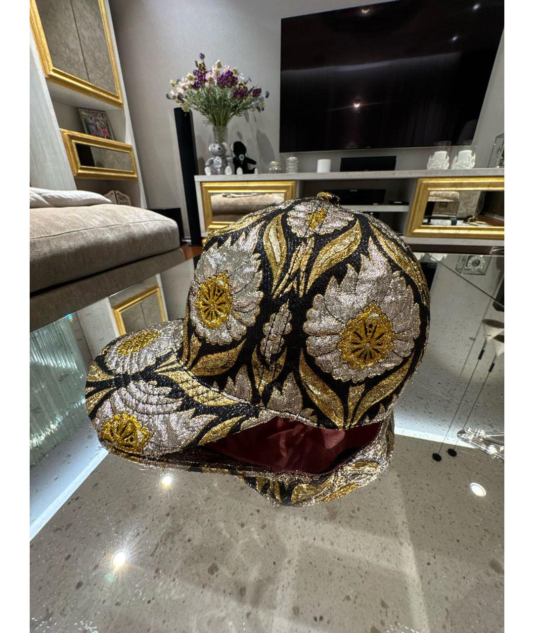 GUCCI Золотая кепка, фото 3