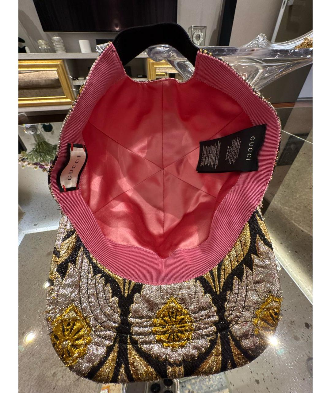 GUCCI Золотая кепка, фото 4