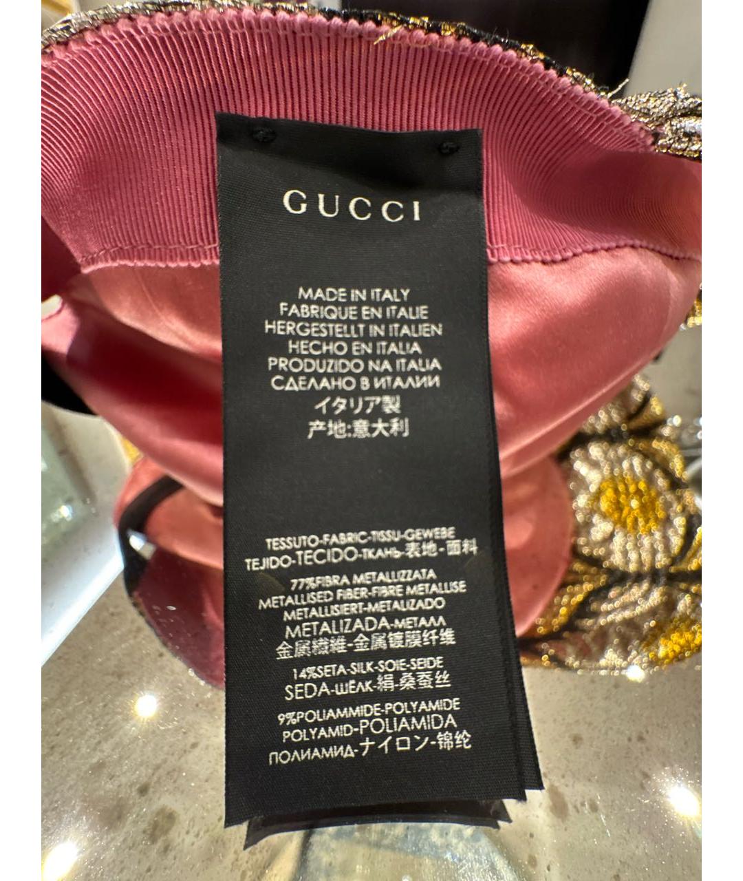 GUCCI Золотая кепка, фото 5