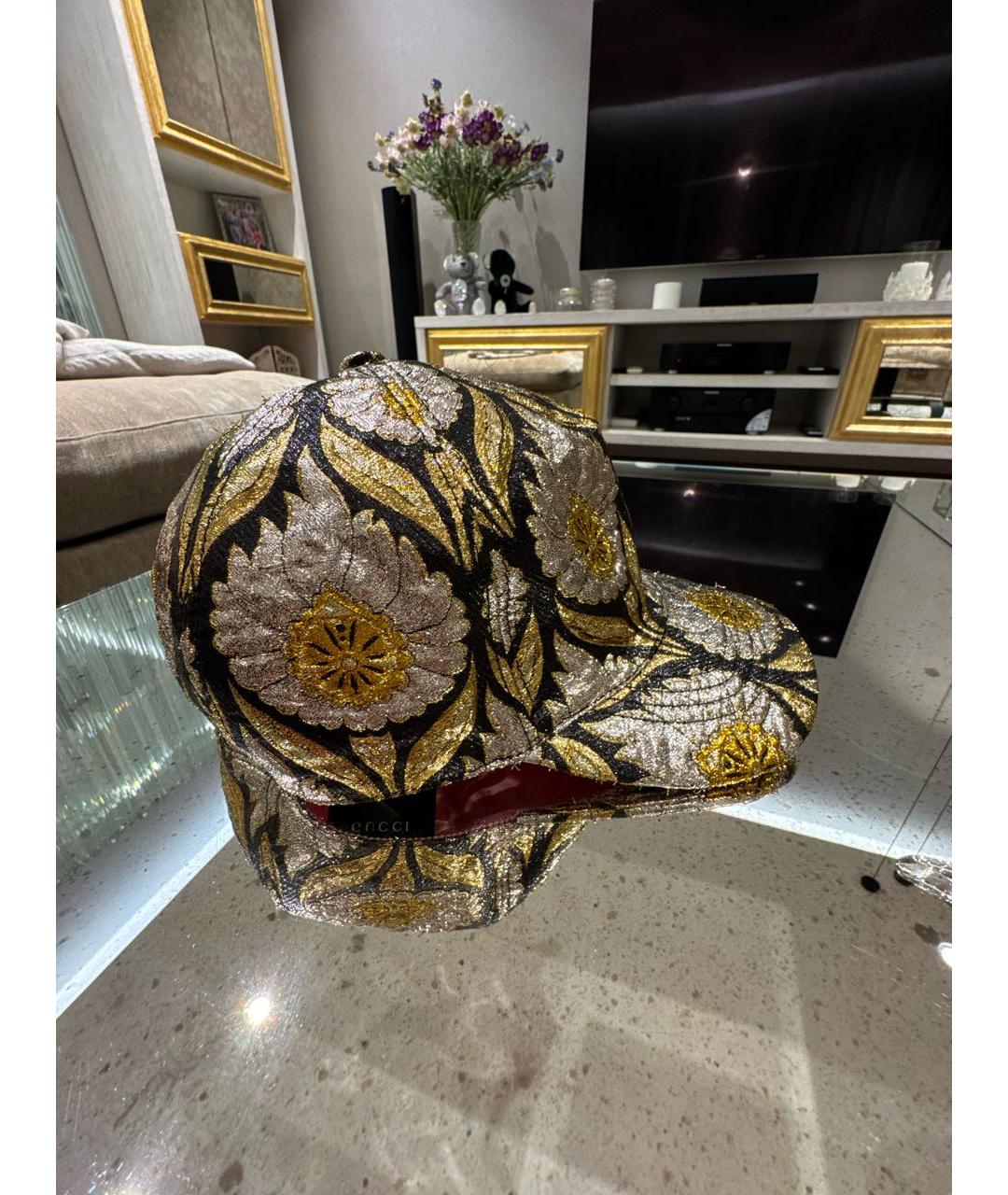 GUCCI Золотая кепка, фото 2