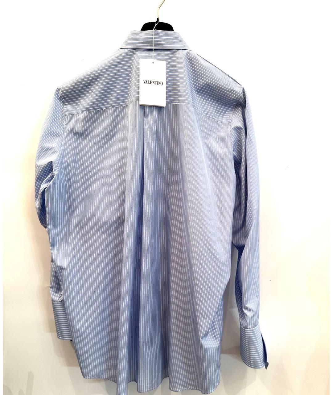 VALENTINO Голубая хлопковая рубашка, фото 2