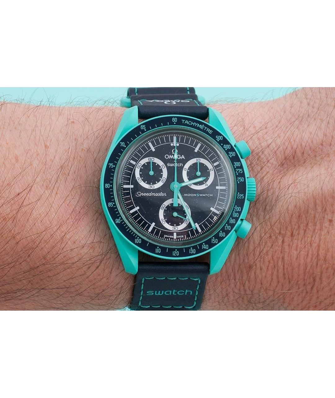 Swatch Бирюзовые керамические часы, фото 8