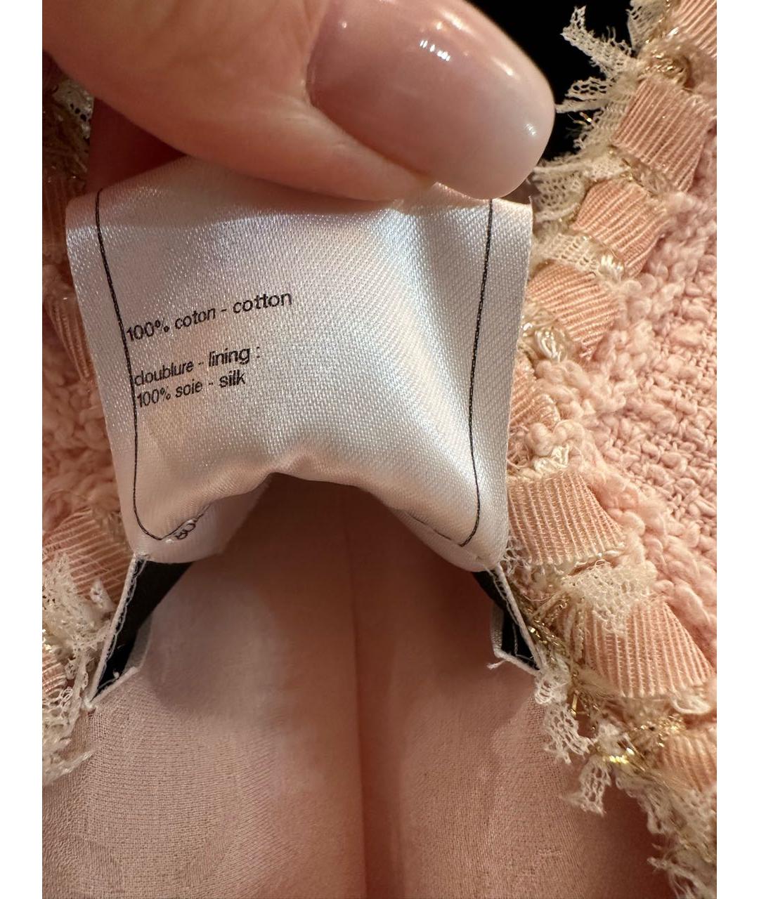 CHANEL Розовый жакет/пиджак, фото 4