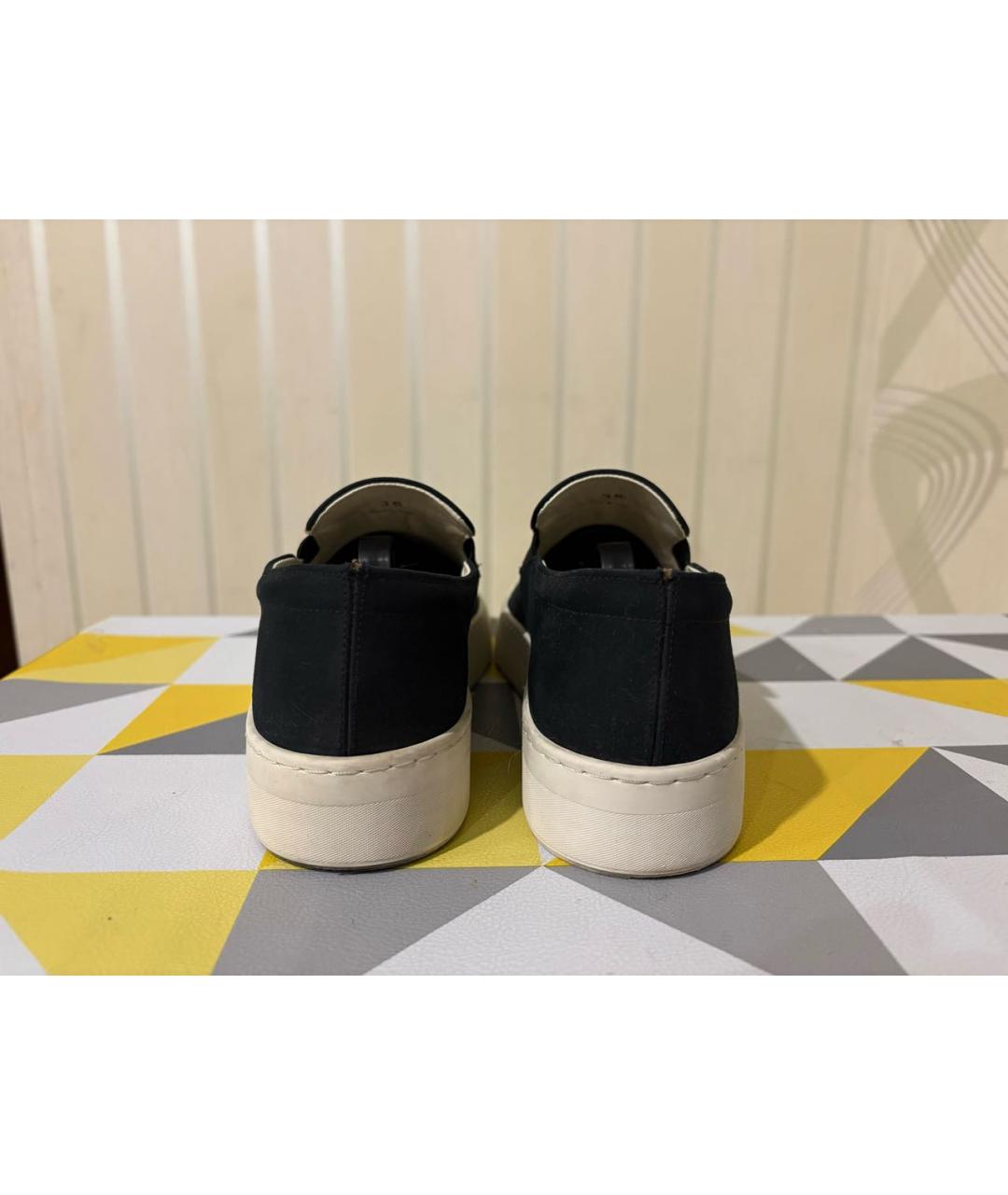 THE ROW Черные текстильные слипоны, фото 4