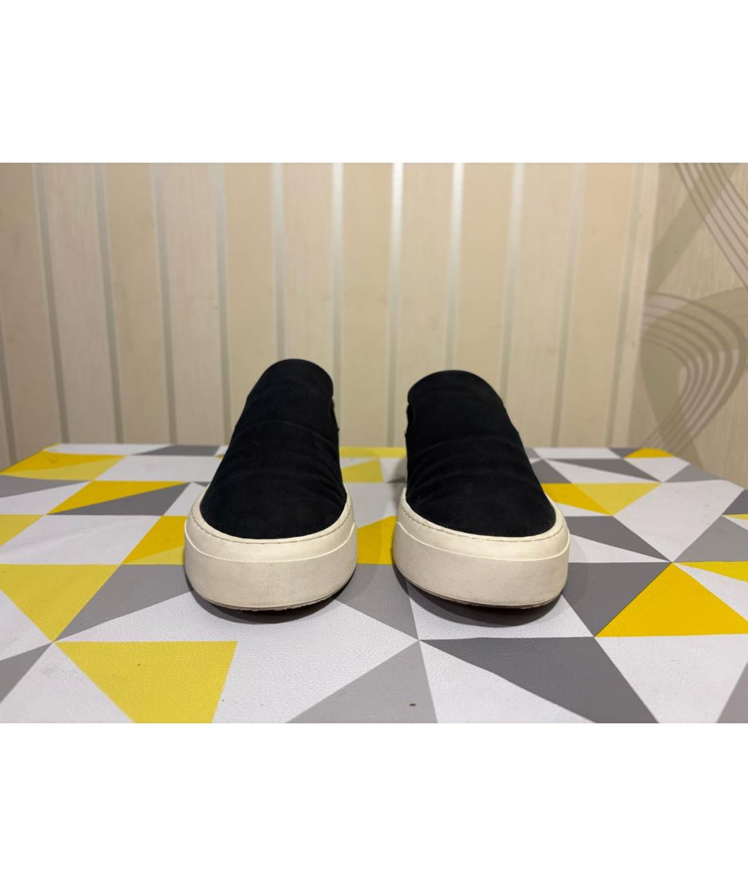 THE ROW Черные текстильные слипоны, фото 2