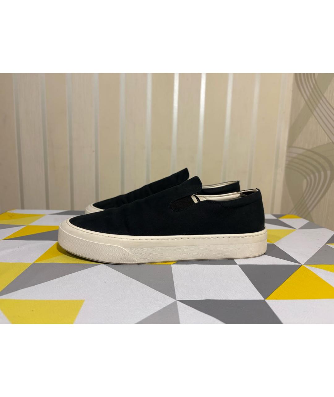 THE ROW Черные текстильные слипоны, фото 5