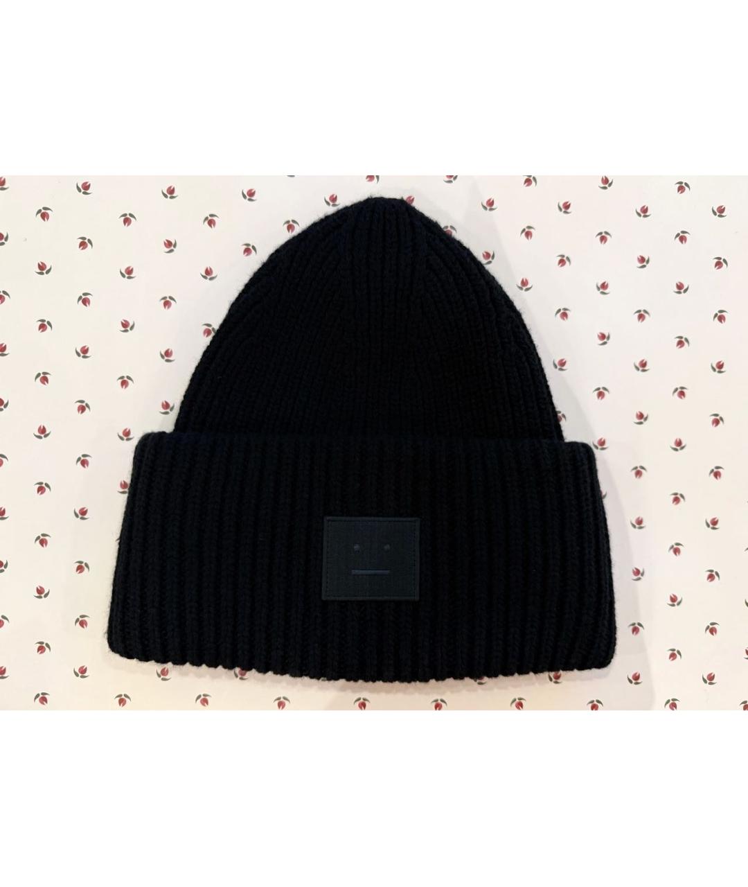 ACNE STUDIOS Черная шерстяная шапка, фото 4