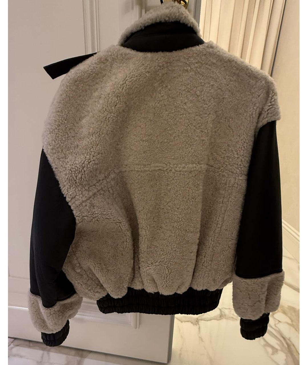 IRO Серая меховая дубленка, фото 2