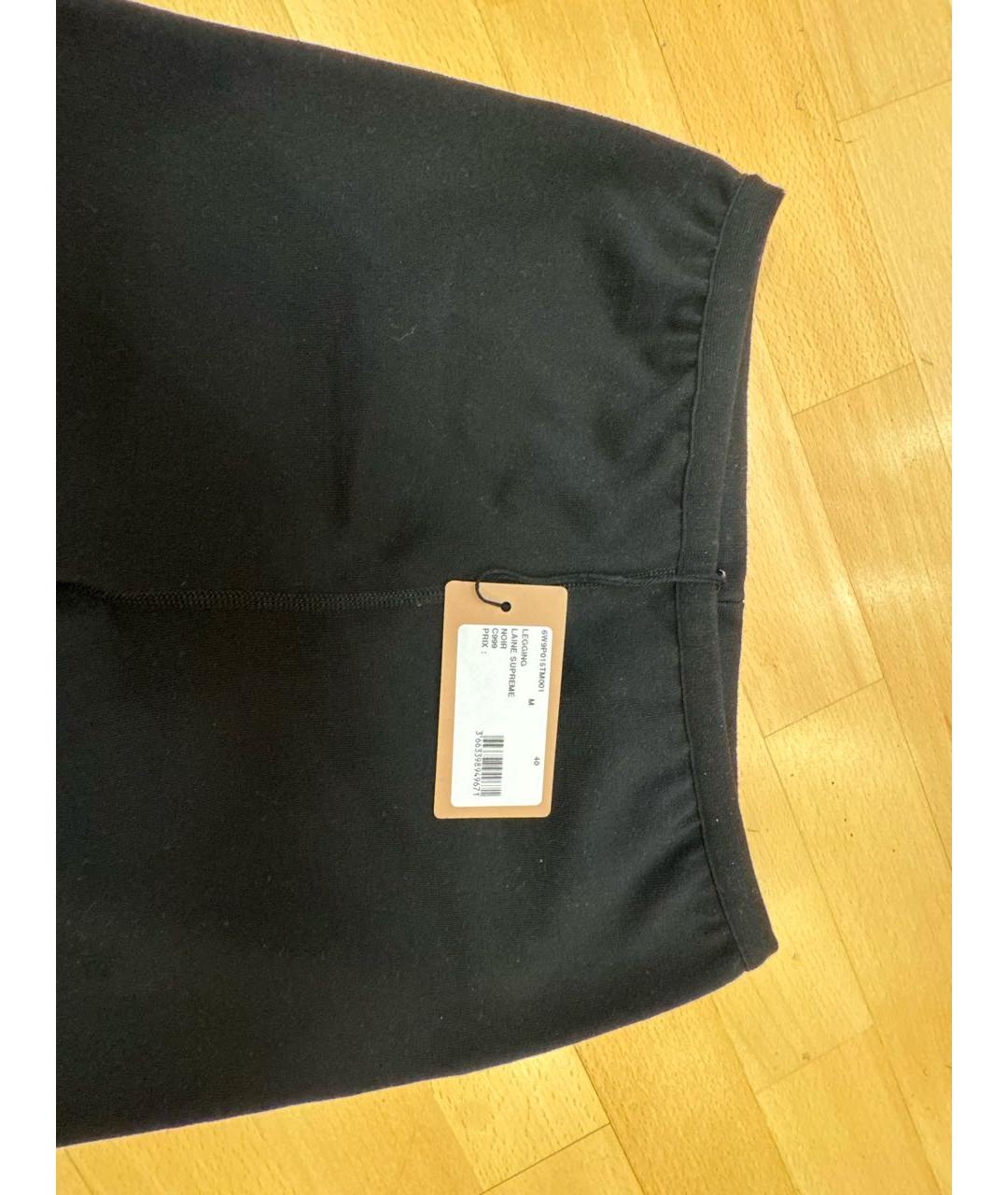 ALAIA Черные шерстяные леггинсы и велосипедки, фото 3