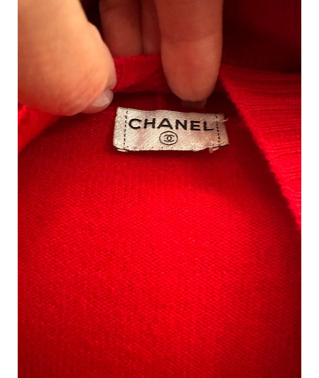 CHANEL Красная водолазка, фото 3