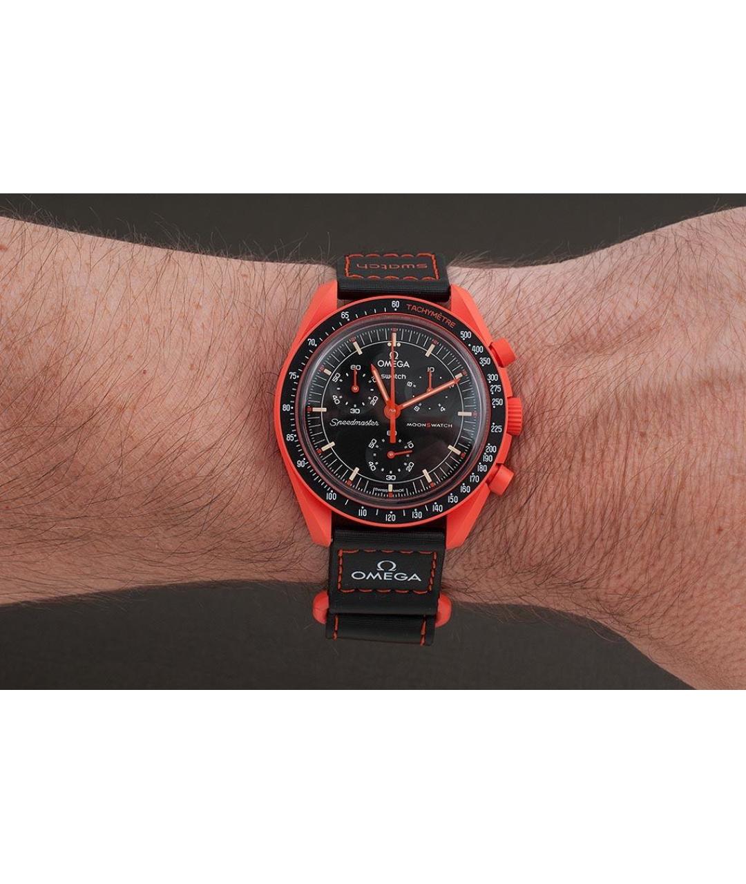 Swatch Оранжевое керамические часы, фото 8