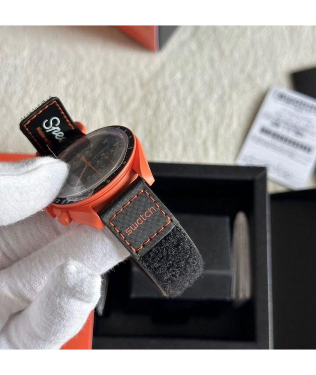 Swatch Оранжевое керамические часы, фото 4