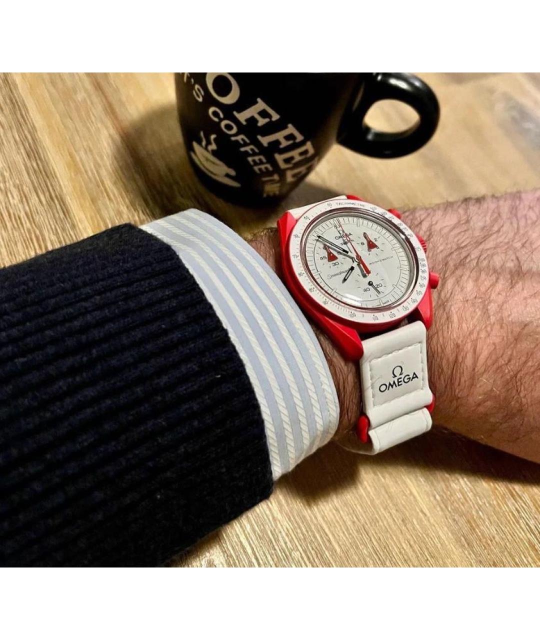 Swatch Красные керамические часы, фото 8