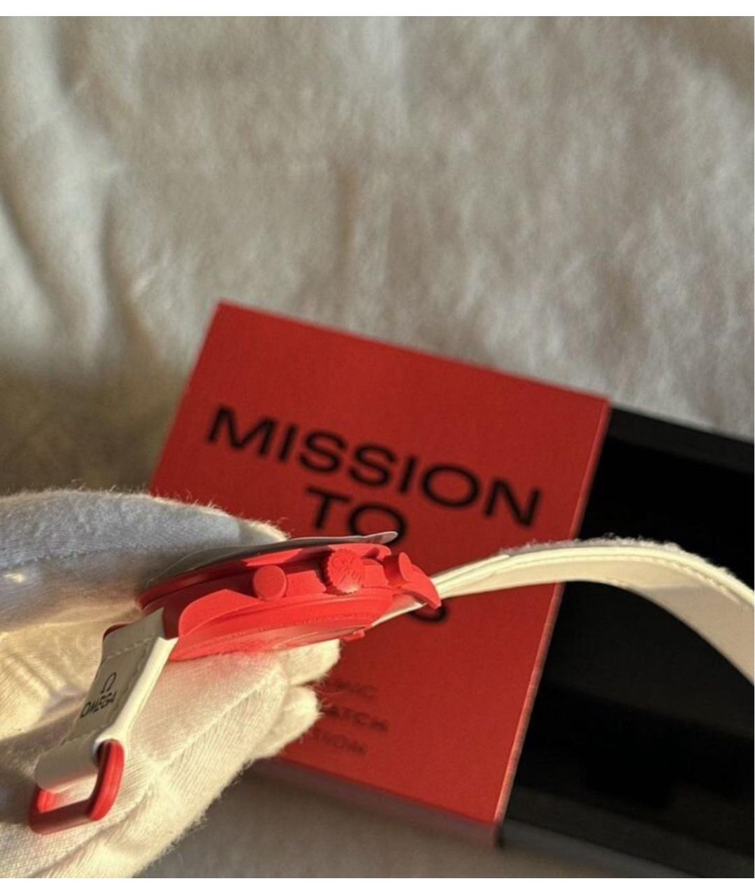 Swatch Красные керамические часы, фото 5