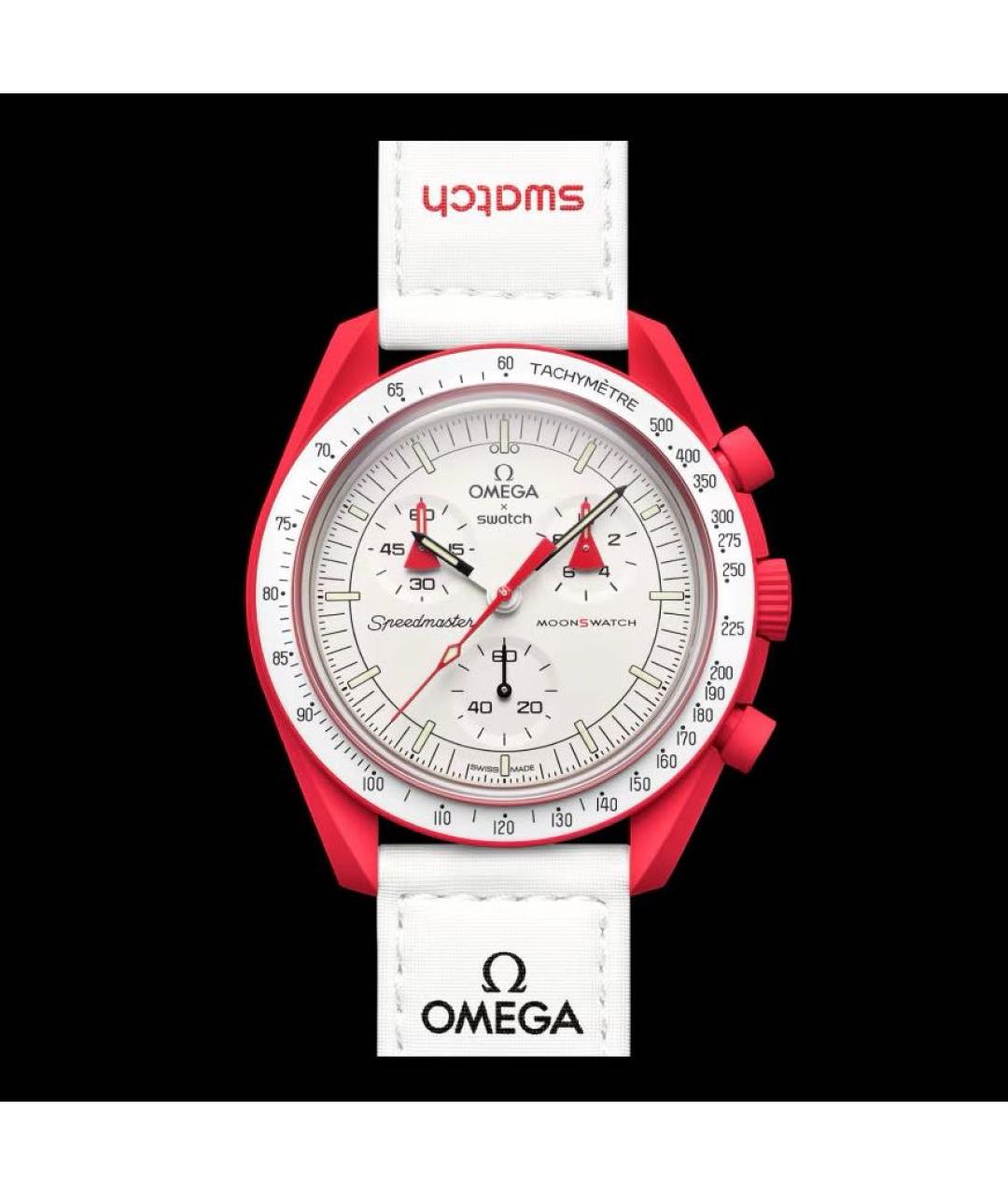 Swatch Красные керамические часы, фото 9