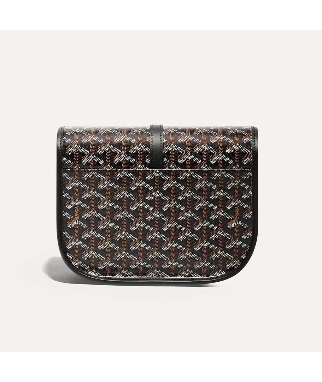 GOYARD Черная кожаная сумка на плечо, фото 3