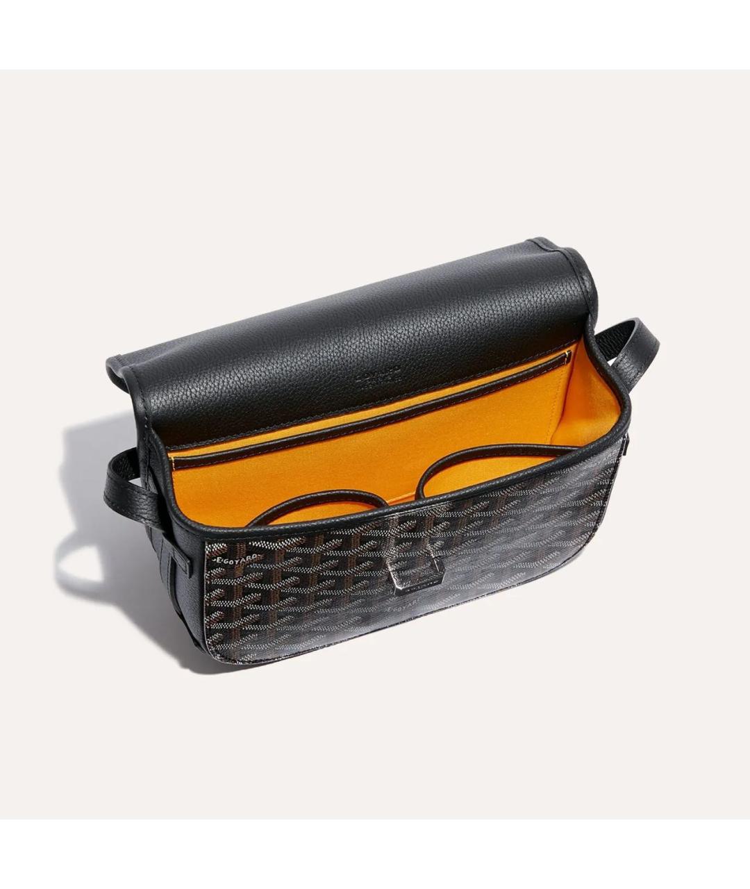 GOYARD Черная кожаная сумка на плечо, фото 4