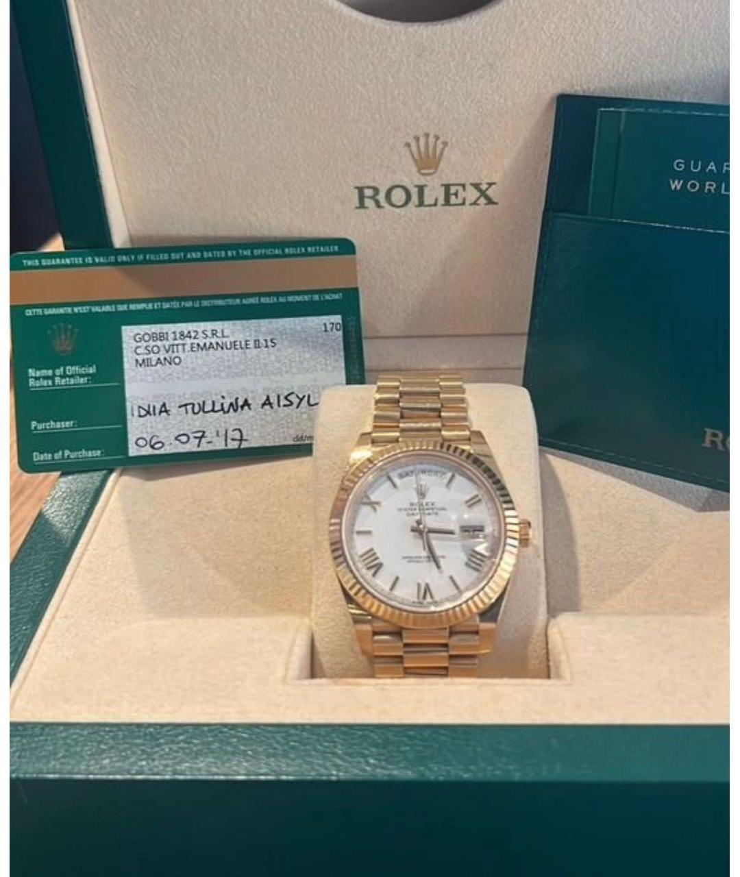ROLEX Золотые часы из желтого золота, фото 4