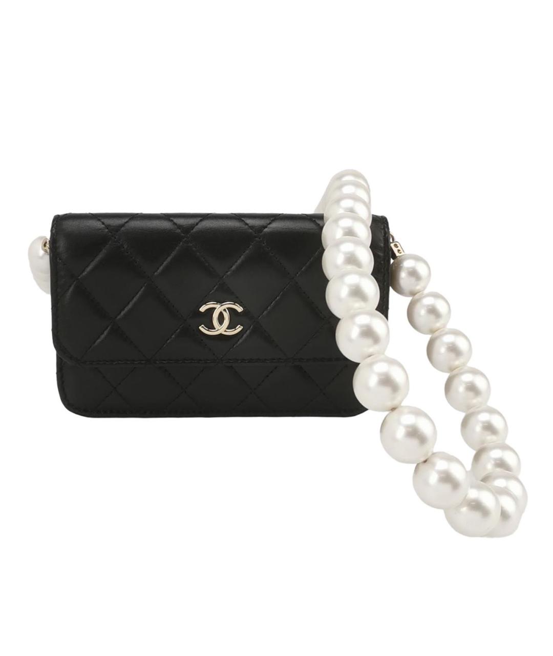 CHANEL Черная кожаная сумка через плечо, фото 9