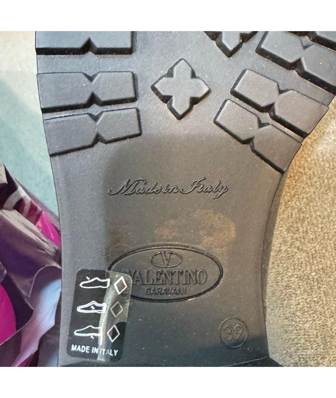 VALENTINO Черные резиновые сапоги, фото 2