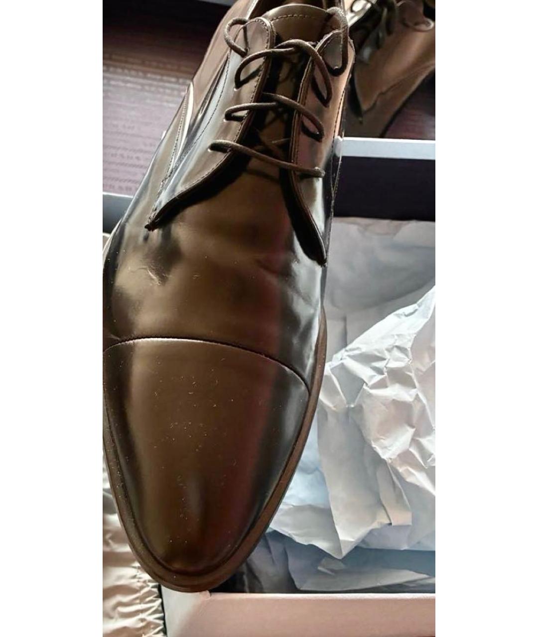 PRADA Черные кожаные туфли, фото 5