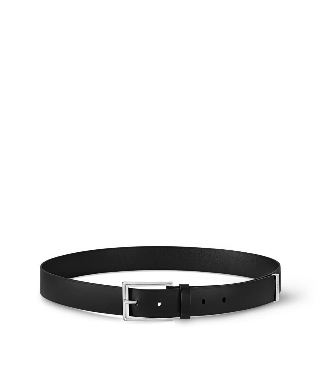 LOUIS VUITTON Черный кожаный ремень, фото 1