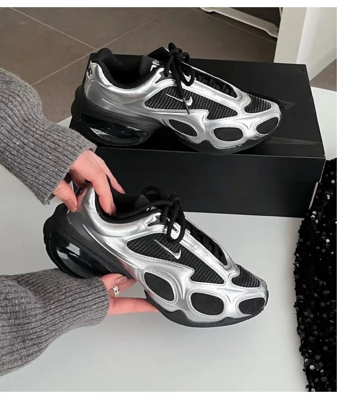 NIKE Серебряные кроссовки, фото 4