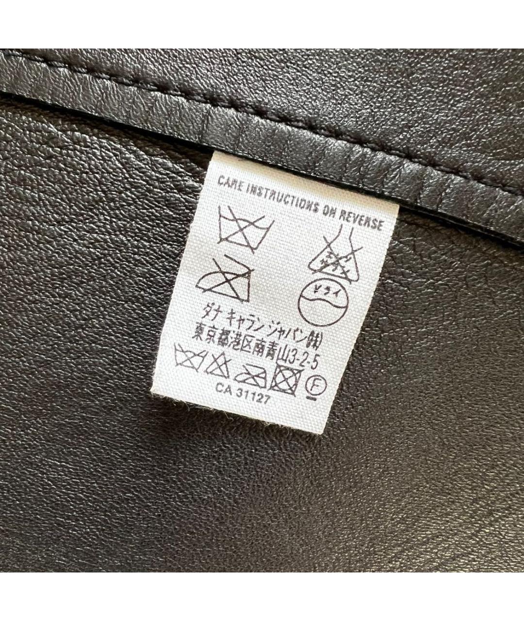 DKNY Черное кожаное пальто, фото 6