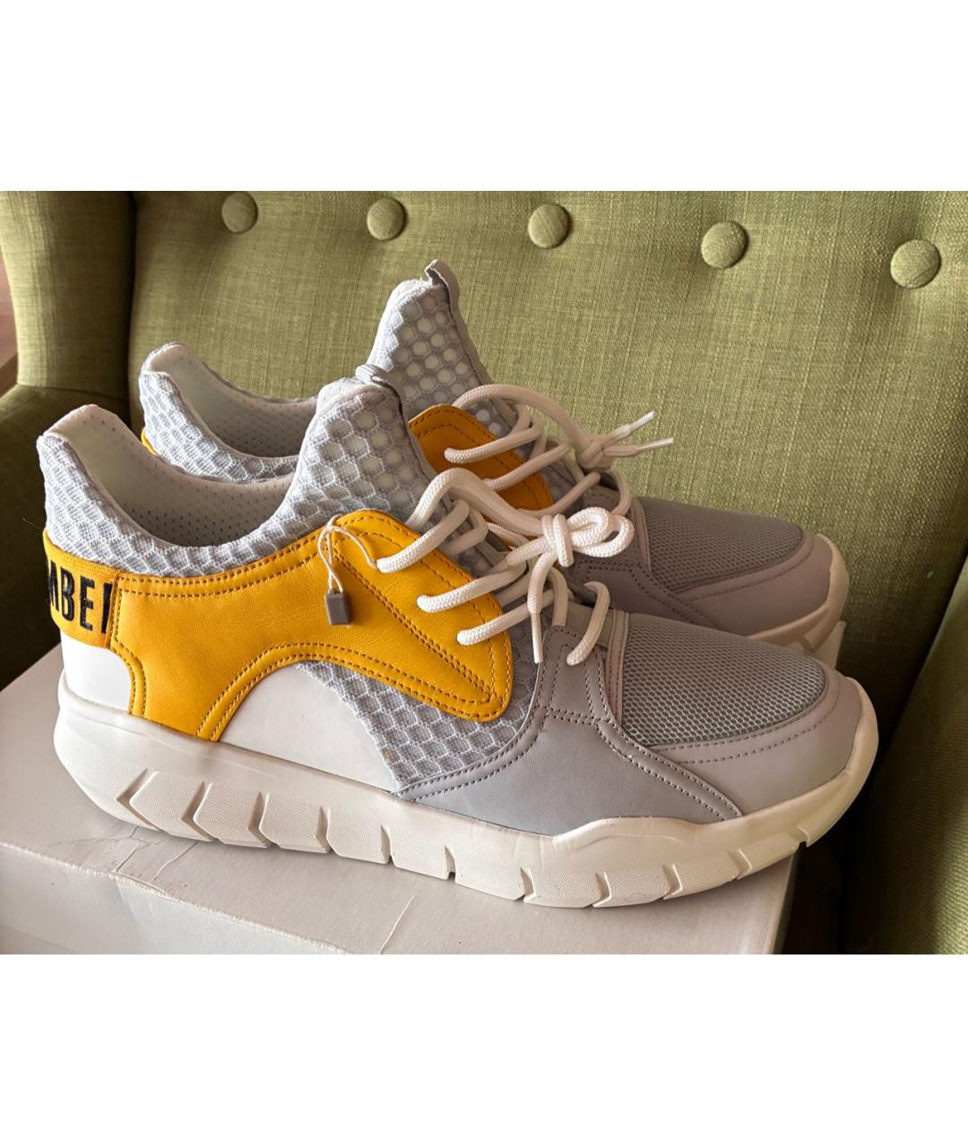 BIKKEMBERGS Мульти текстильные высокие кроссовки / кеды, фото 8