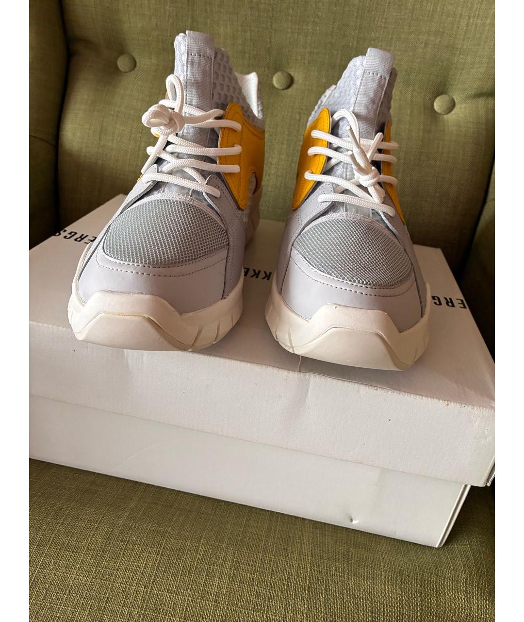 BIKKEMBERGS Мульти текстильные высокие кроссовки / кеды, фото 3