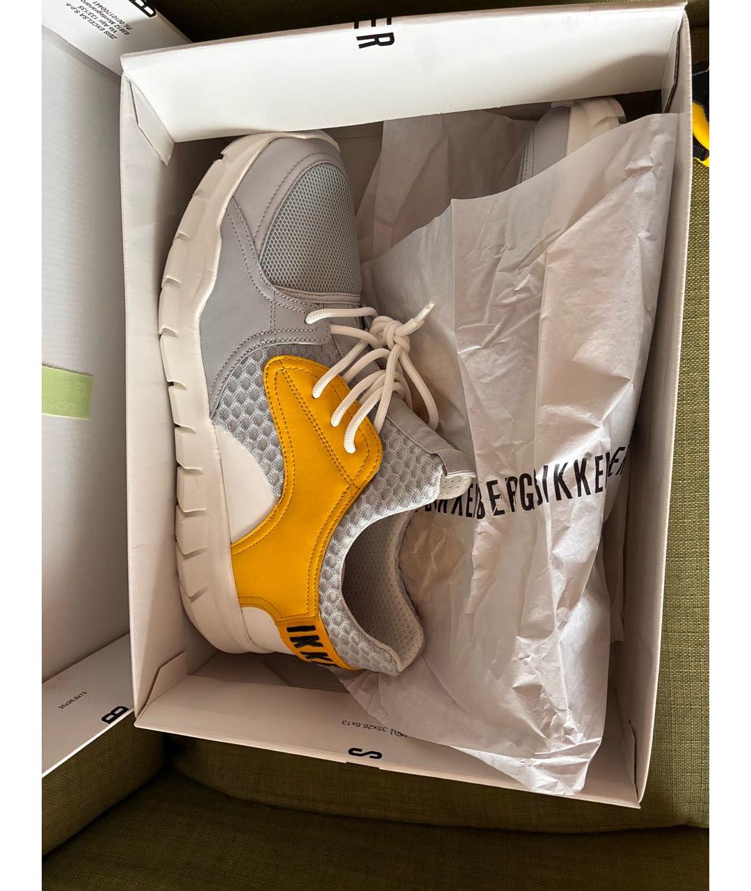 BIKKEMBERGS Мульти текстильные высокие кроссовки / кеды, фото 5