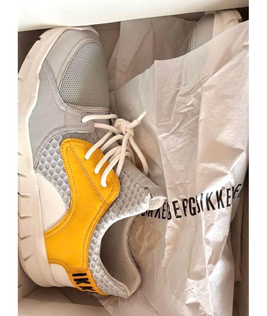 BIKKEMBERGS Мульти текстильные высокие кроссовки / кеды, фото 6