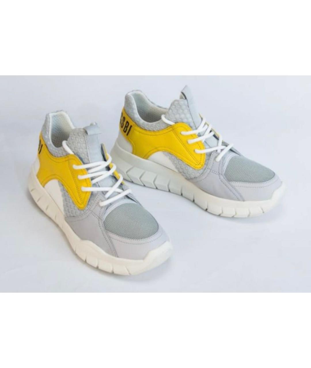 BIKKEMBERGS Мульти текстильные высокие кроссовки / кеды, фото 8