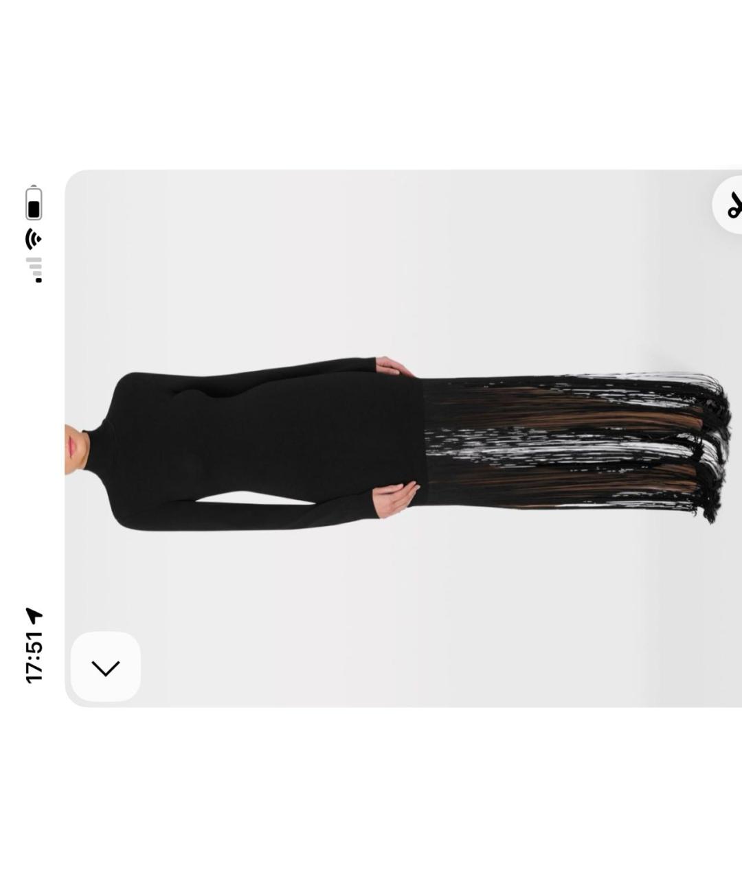 NANUSHKA Черное повседневное платье, фото 3