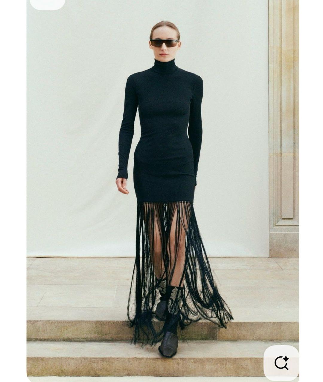 NANUSHKA Черное повседневное платье, фото 4