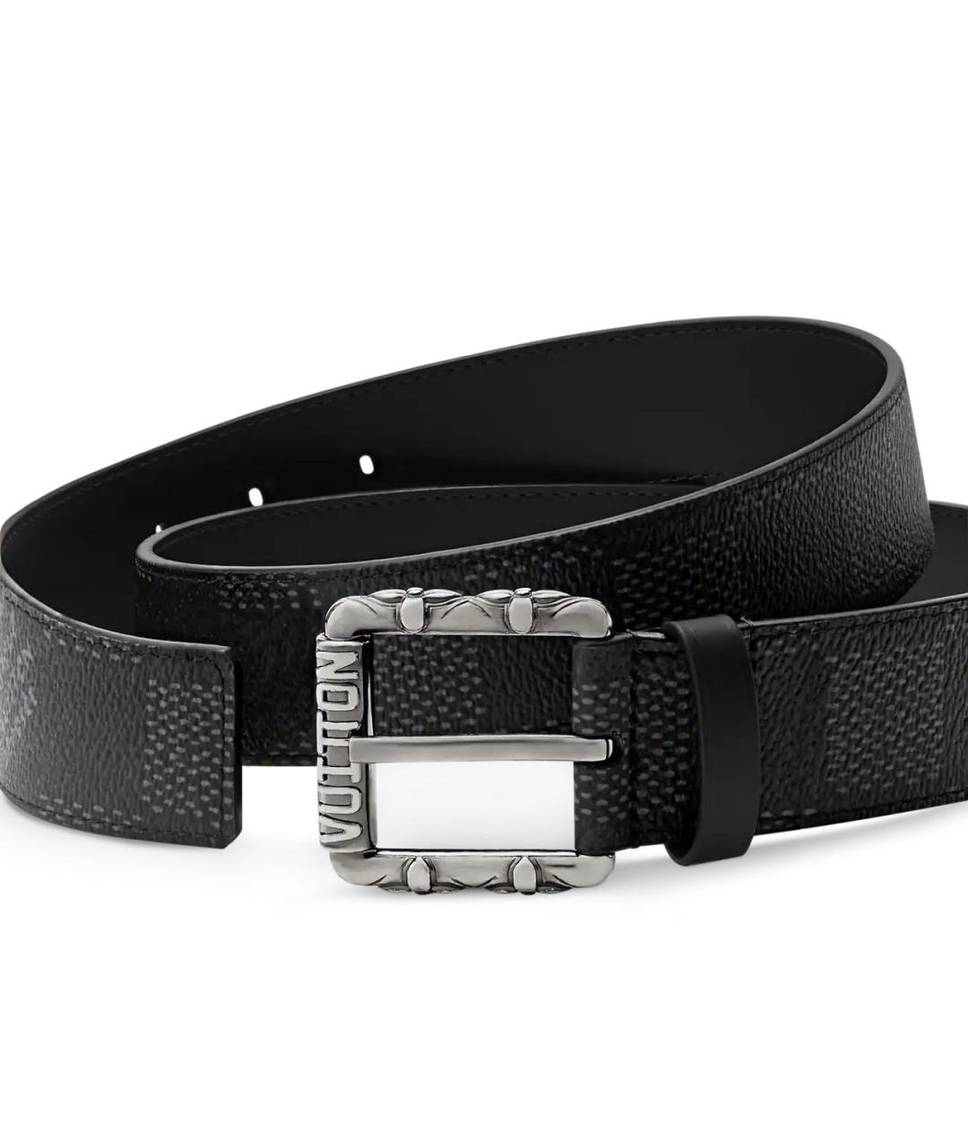 LOUIS VUITTON Черный ремень, фото 2