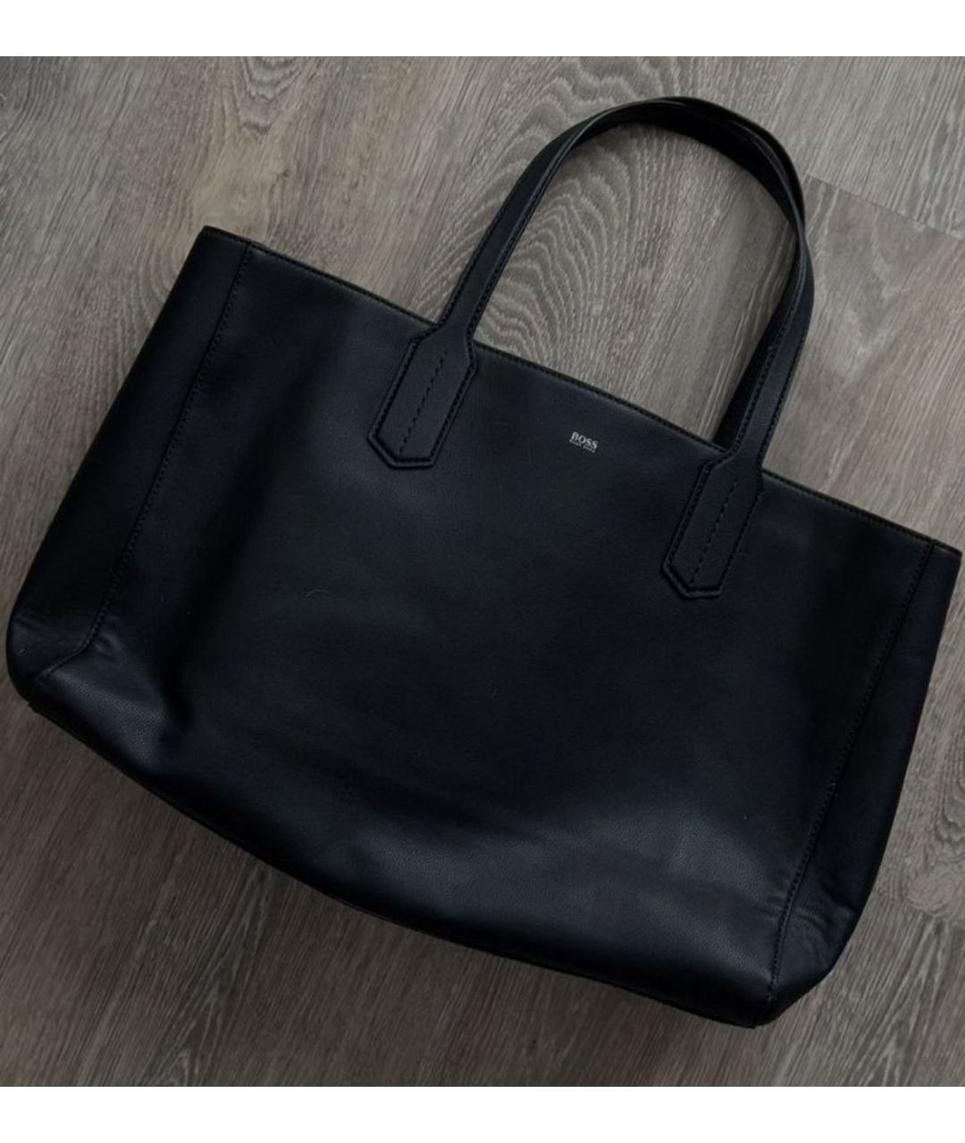 HUGO Черная сумка через плечо из искусственной кожи, фото 4