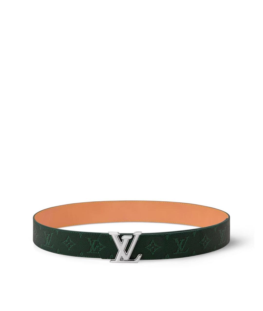 LOUIS VUITTON Зеленый кожаный ремень, фото 1