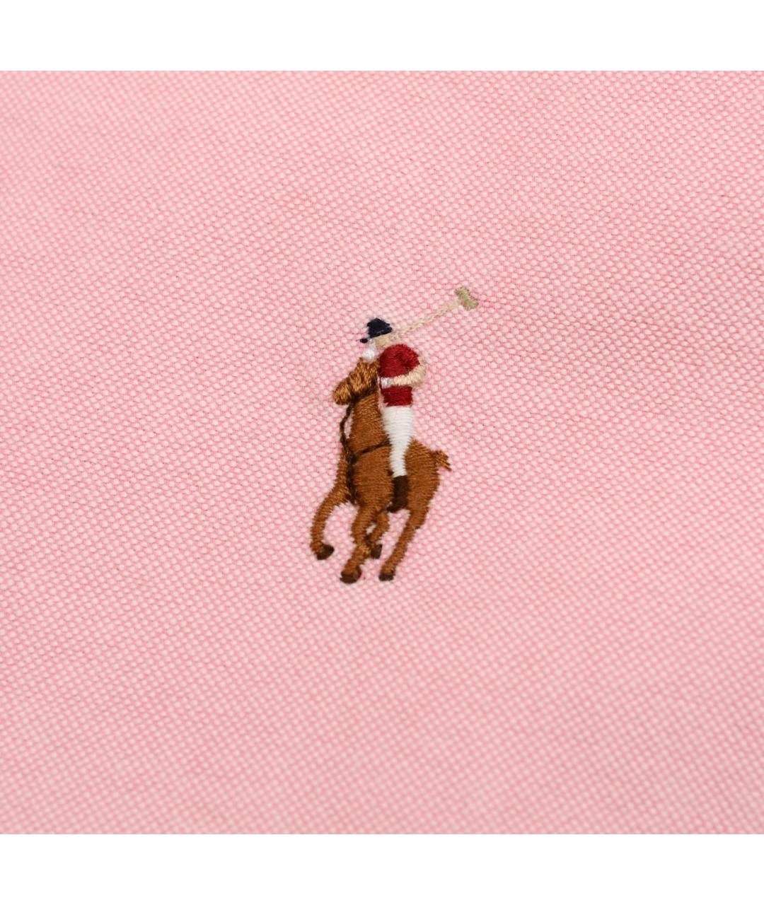 RALPH LAUREN Розовая хлопковая рубашка, фото 6