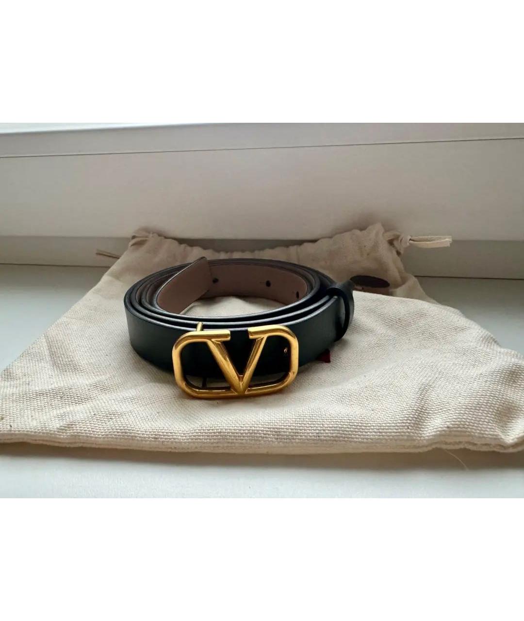 VALENTINO Бежевый кожаный ремень, фото 4