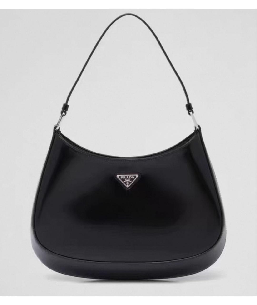 PRADA Черная кожаная сумка через плечо, фото 8