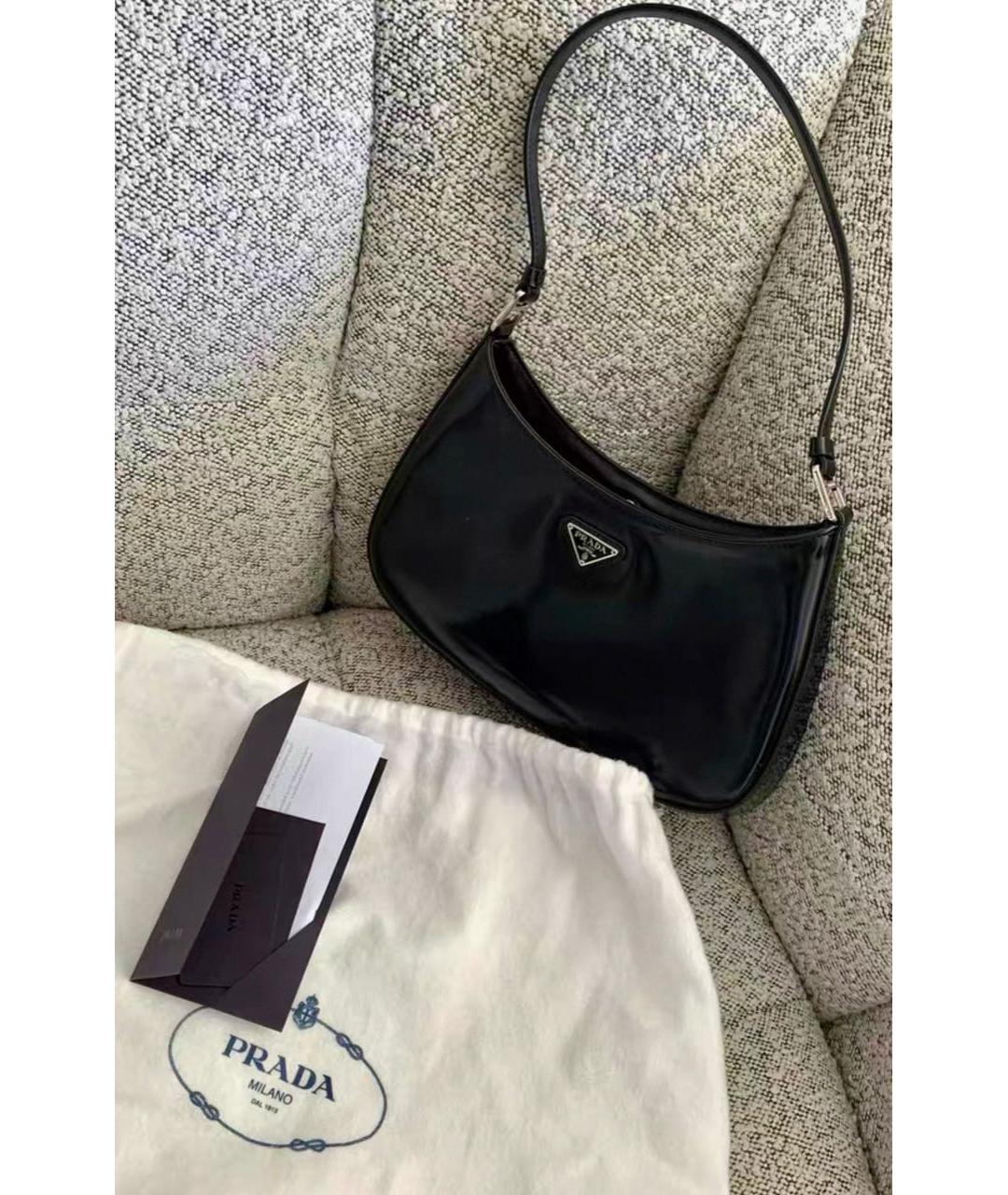 PRADA Черная кожаная сумка через плечо, фото 3