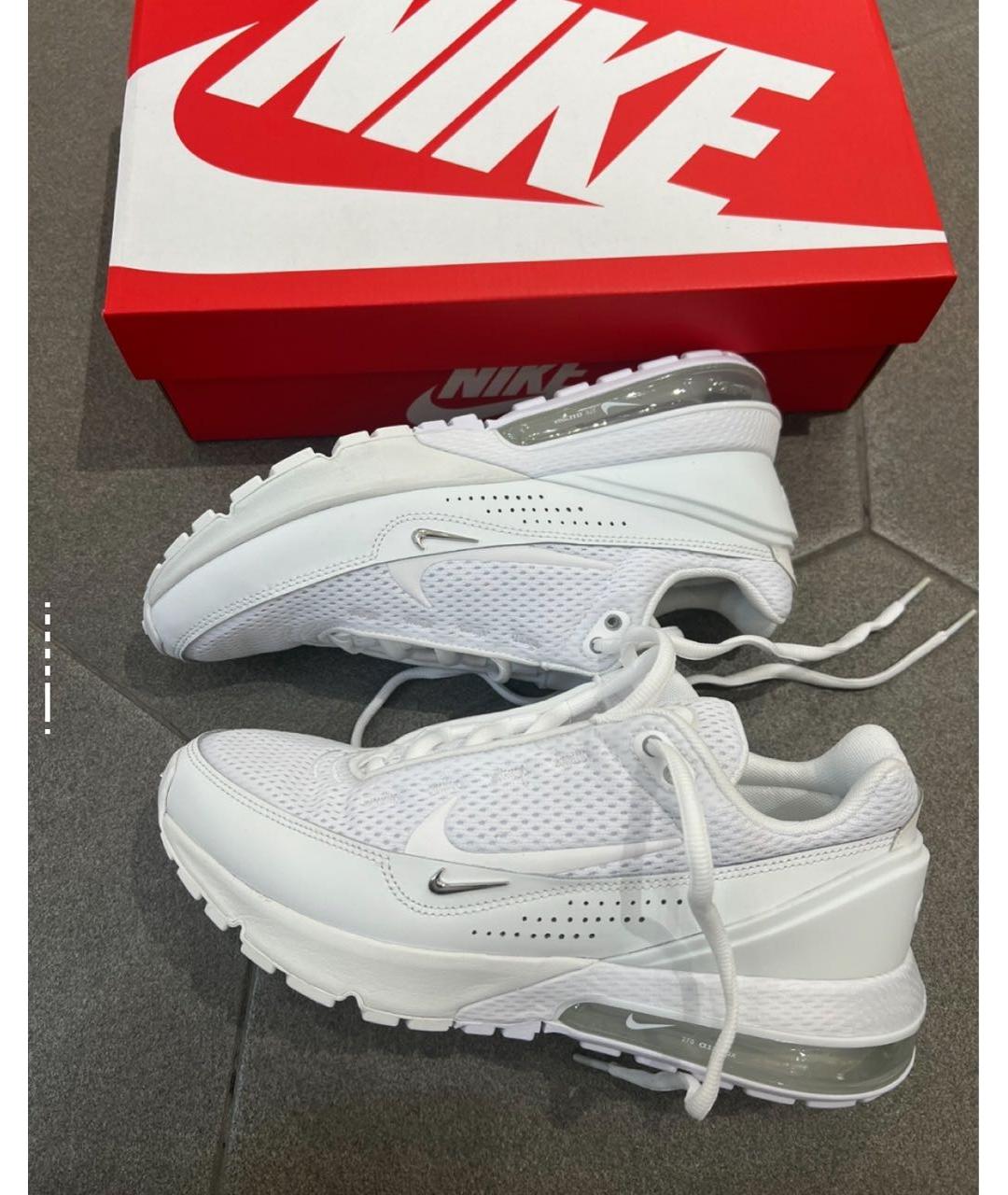 NIKE Белые текстильные кроссовки, фото 3