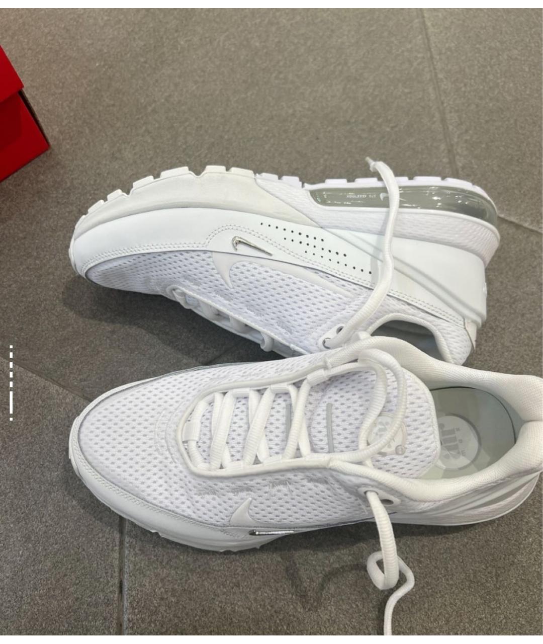 NIKE Белые текстильные кроссовки, фото 5