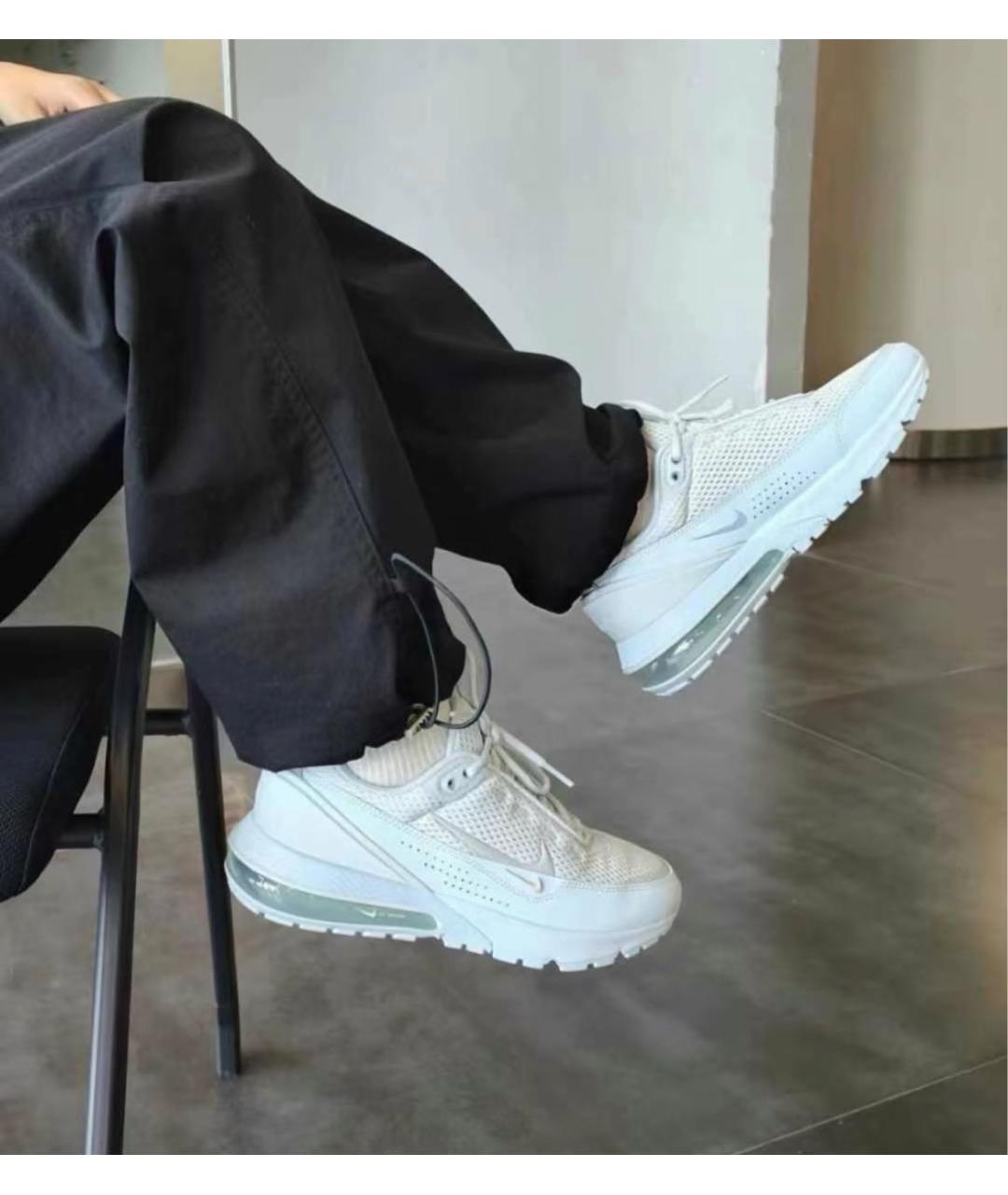 NIKE Белые текстильные кроссовки, фото 2