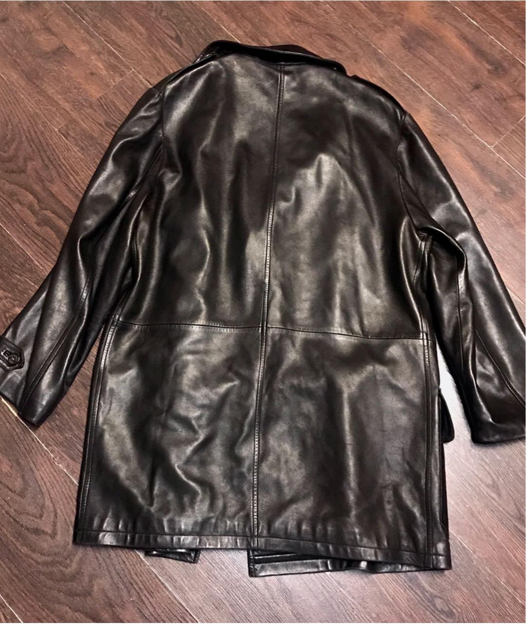 HERMES Черная кожаная куртка, фото 2