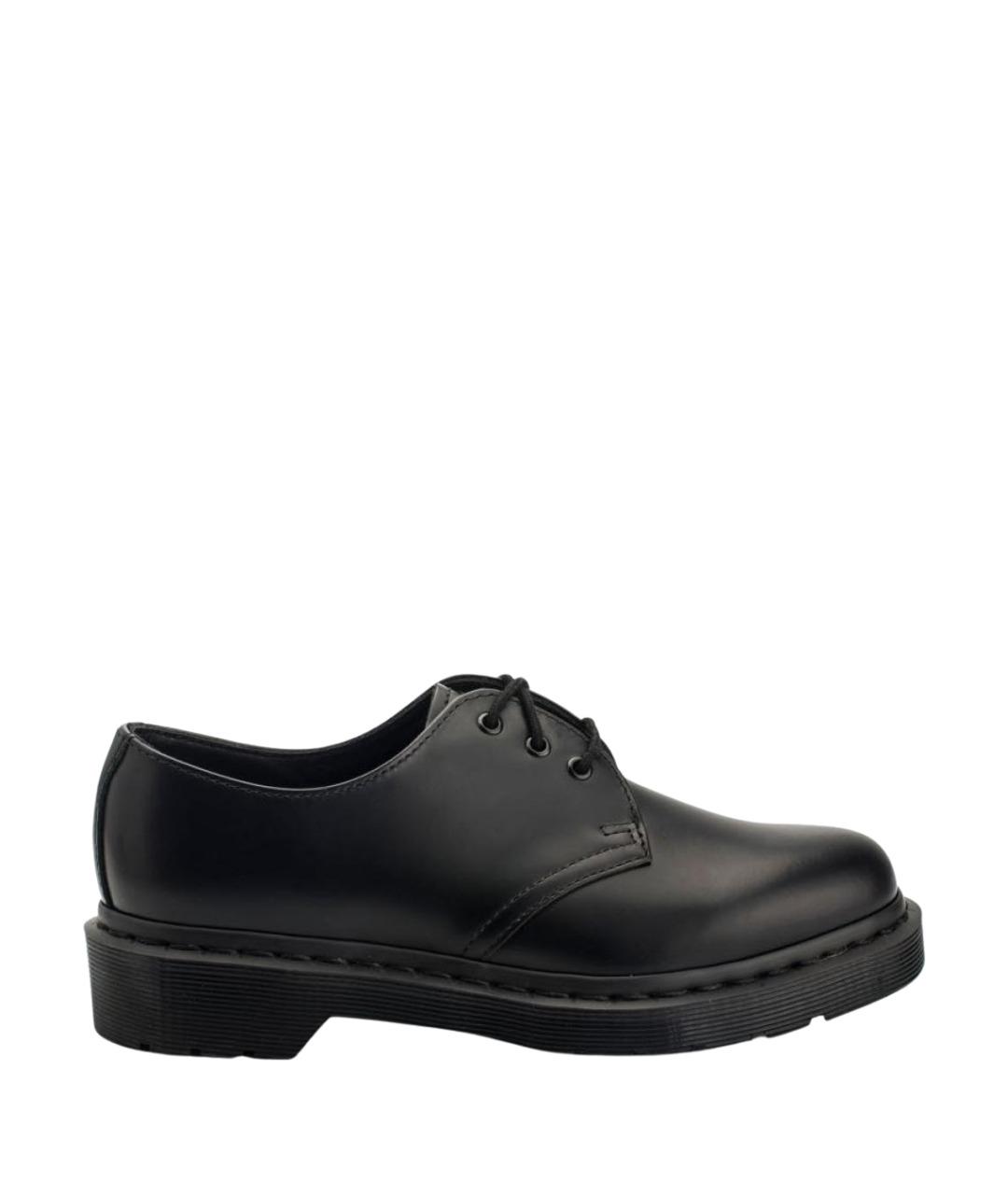 DR. MARTENS Черные кожаные низкие ботинки, фото 1