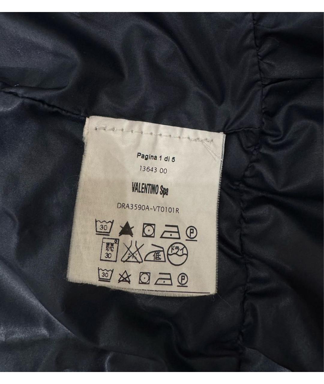 RED VALENTINO Темно-синий пуховик, фото 5